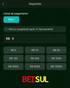 deposits BETSUL